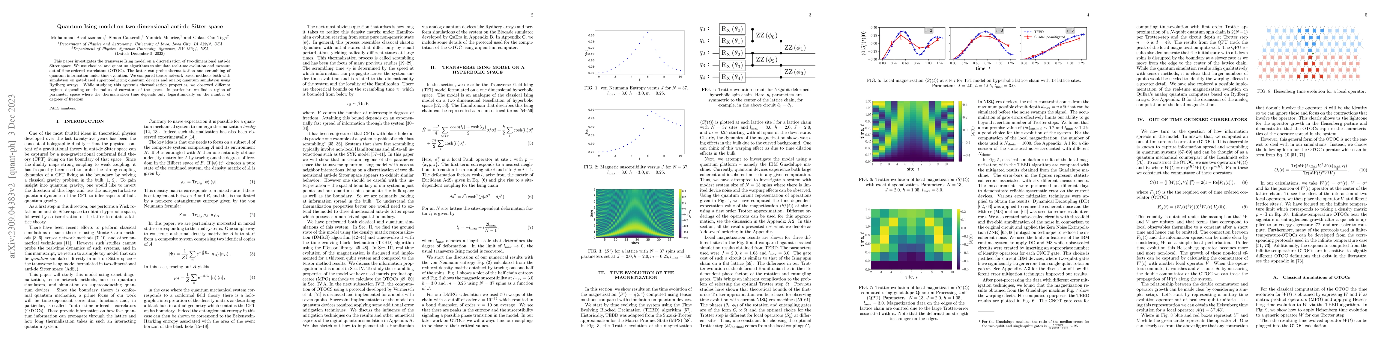 Thumbnail for Quantum Ising model on two dimensional anti-de Sitter space