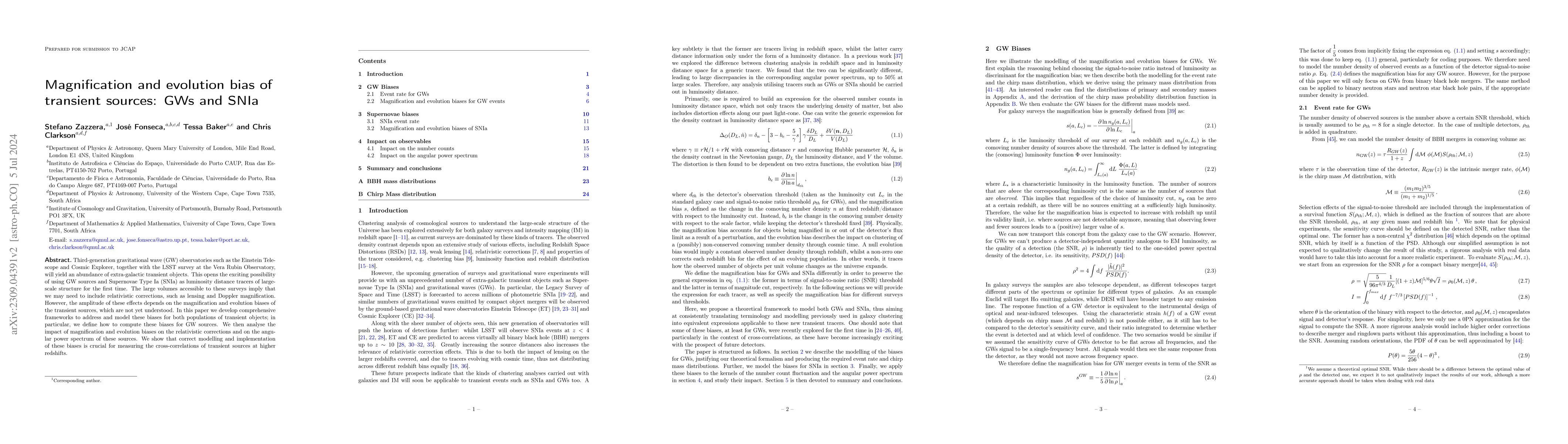 Thumbnail for Magnification and evolution bias of transient sources: GWs and SNIa
