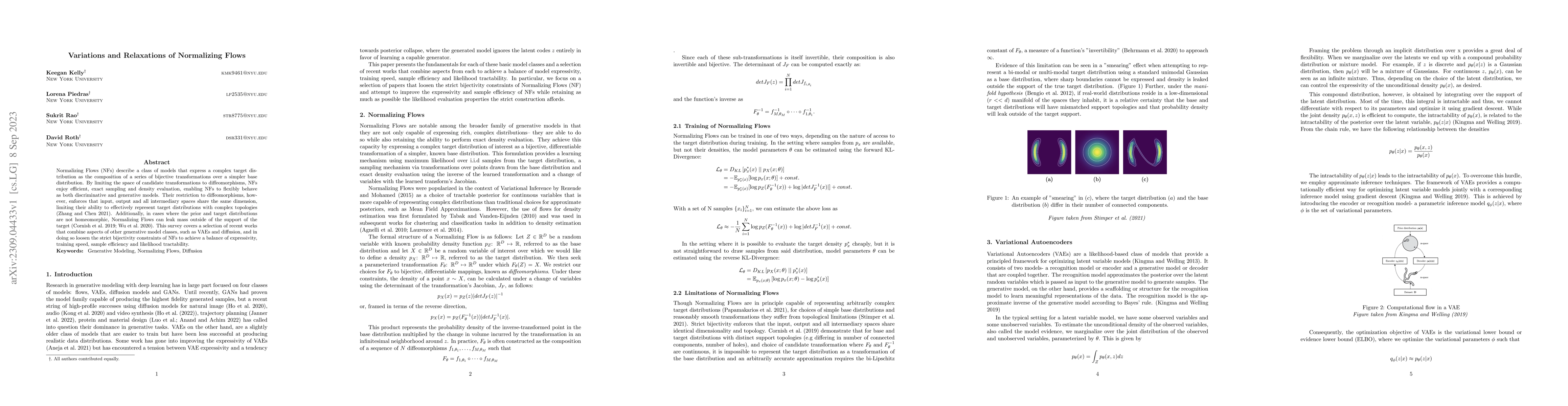 Thumbnail for Variations and Relaxations of Normalizing Flows