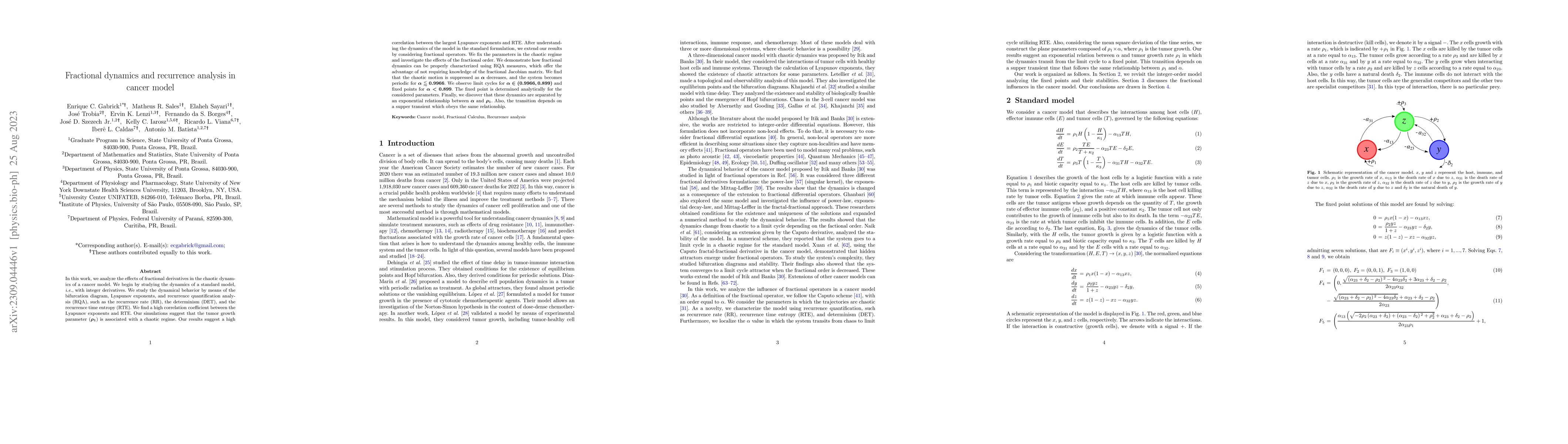 Thumbnail for Fractional dynamics and recurrence analysis in cancer model