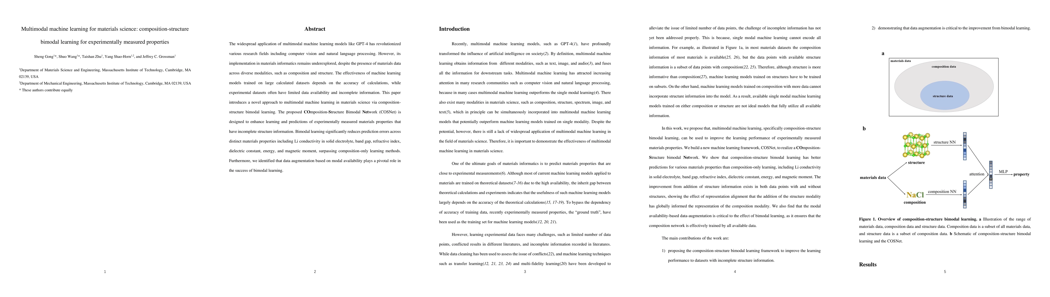Thumbnail for Multimodal machine learning for materials science: composition-structure
  bimodal learning for experimentally measured properties