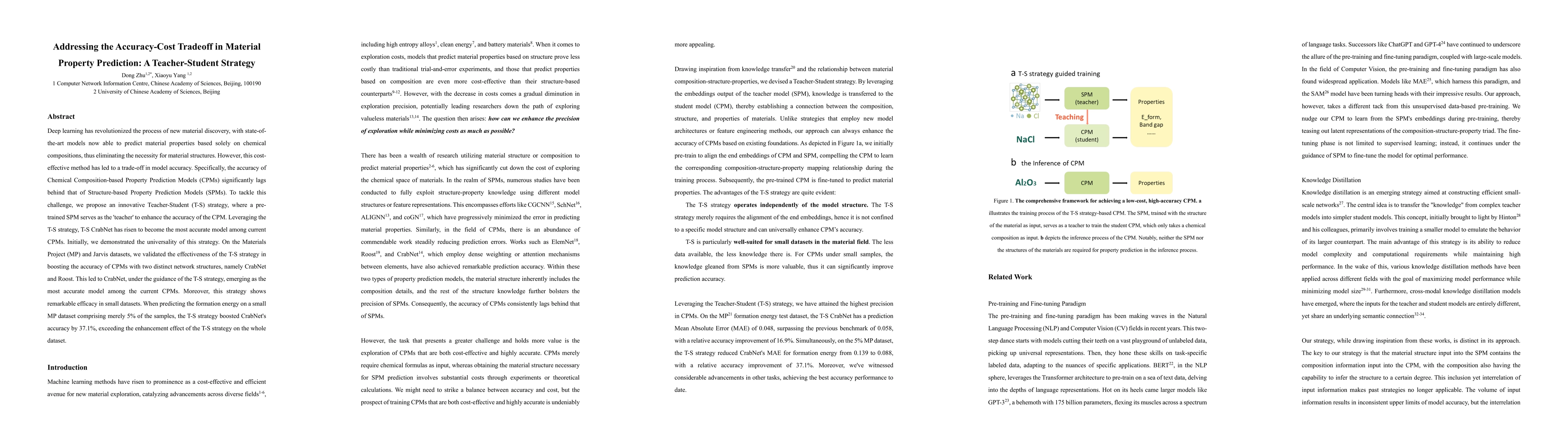 Thumbnail for Addressing the Accuracy-Cost Tradeoff in Material Property Prediction: A
  Teacher-Student Strategy