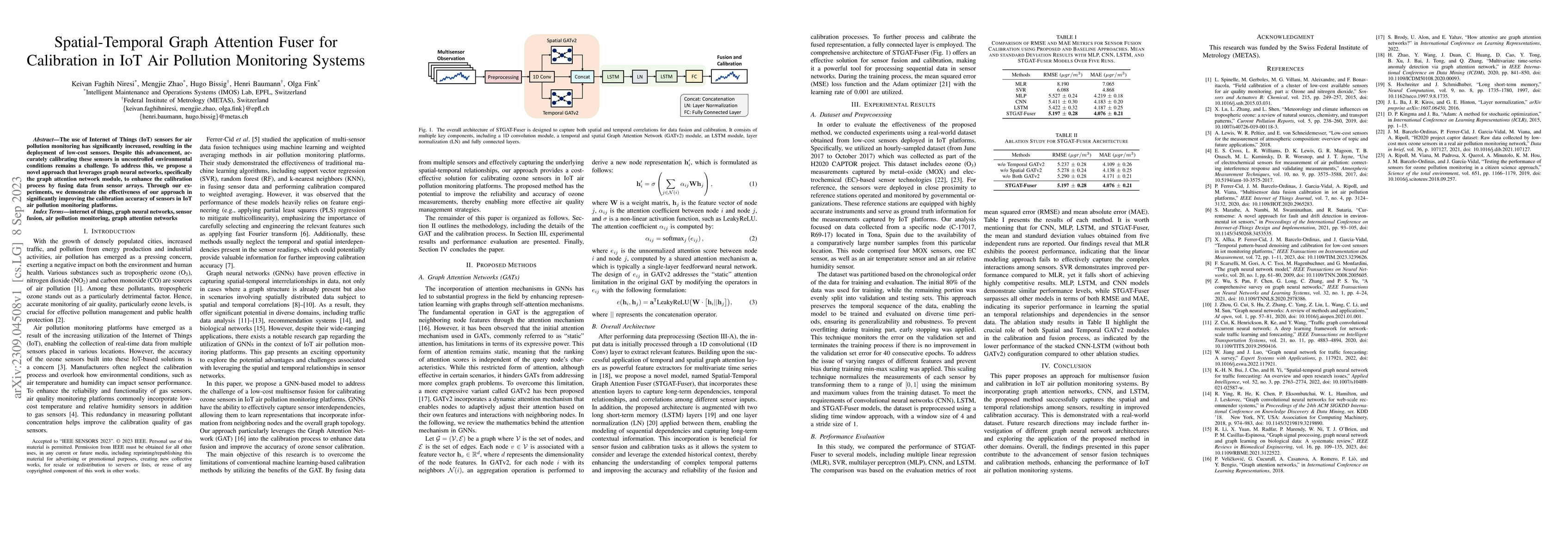 Thumbnail for Spatial-Temporal Graph Attention Fuser for Calibration in IoT Air
  Pollution Monitoring Systems