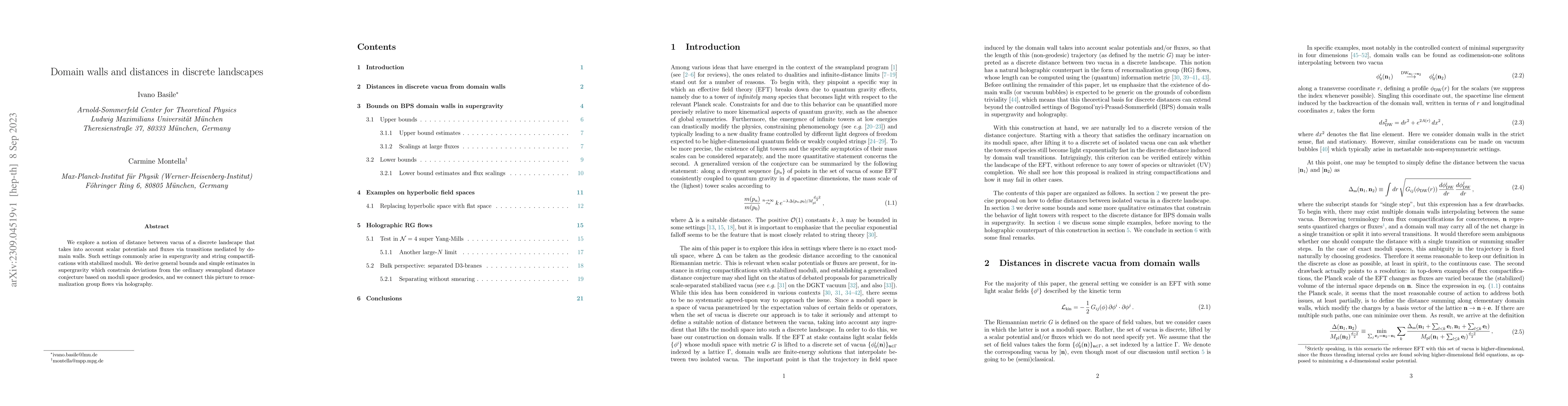 Thumbnail for Domain walls and distances in discrete landscapes