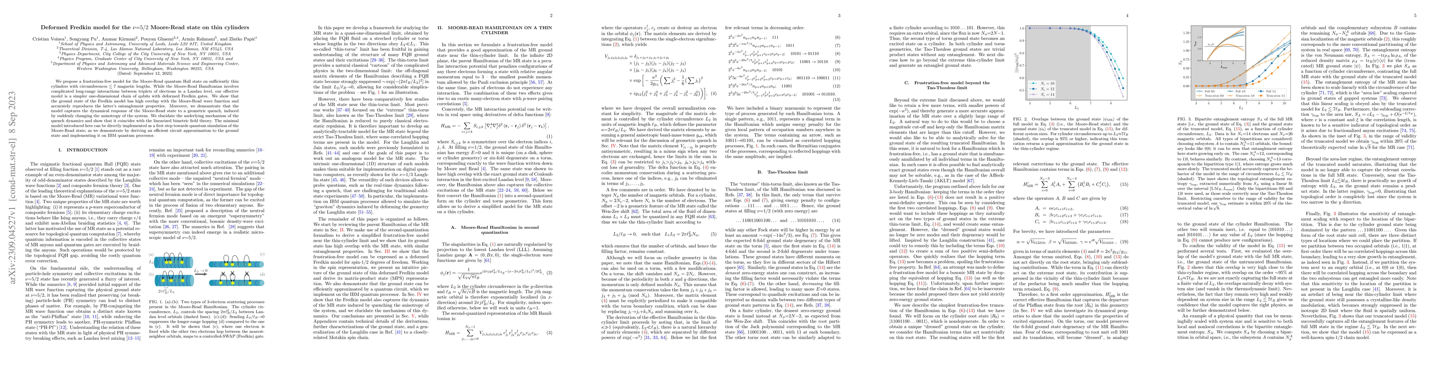 Thumbnail for Deformed Fredkin model for the $\nu{=}5/2$ Moore-Read state on thin
  cylinders