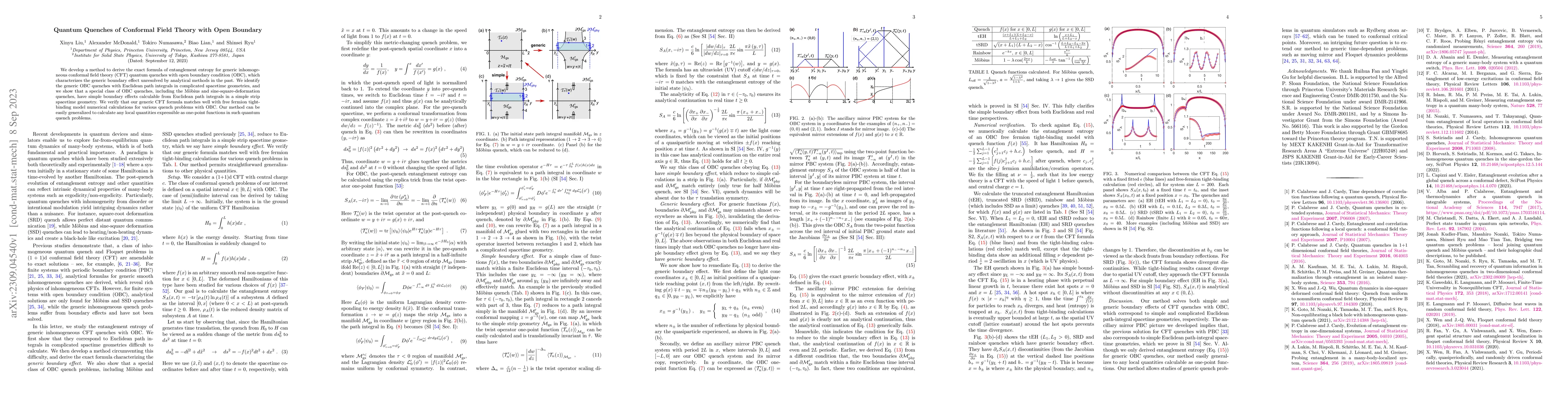 Thumbnail for Quantum Quenches of Conformal Field Theory with Open Boundary