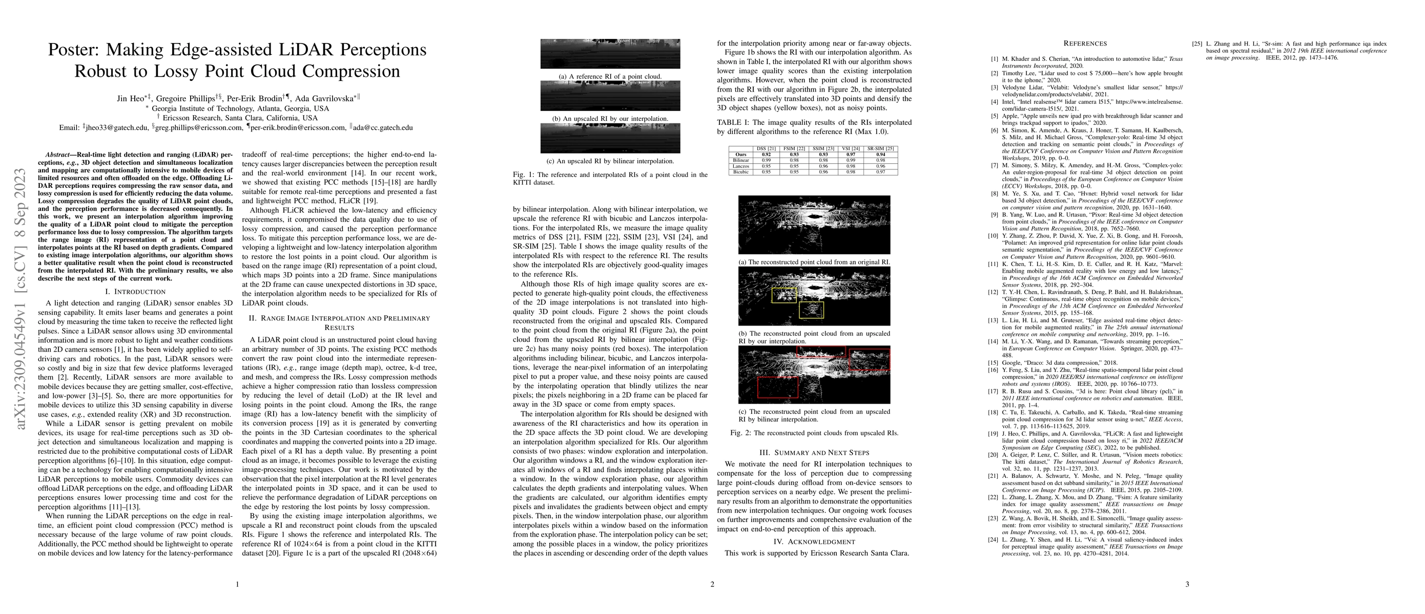 Thumbnail for Poster: Making Edge-assisted LiDAR Perceptions Robust to Lossy Point
  Cloud Compression