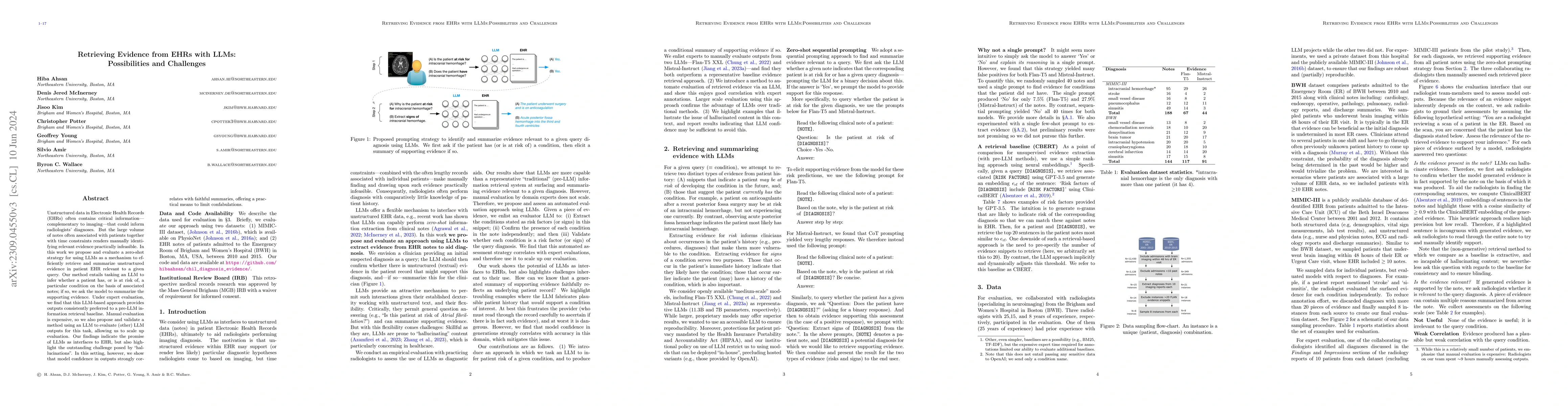 Thumbnail for Retrieving Evidence from EHRs with LLMs: Possibilities and Challenges