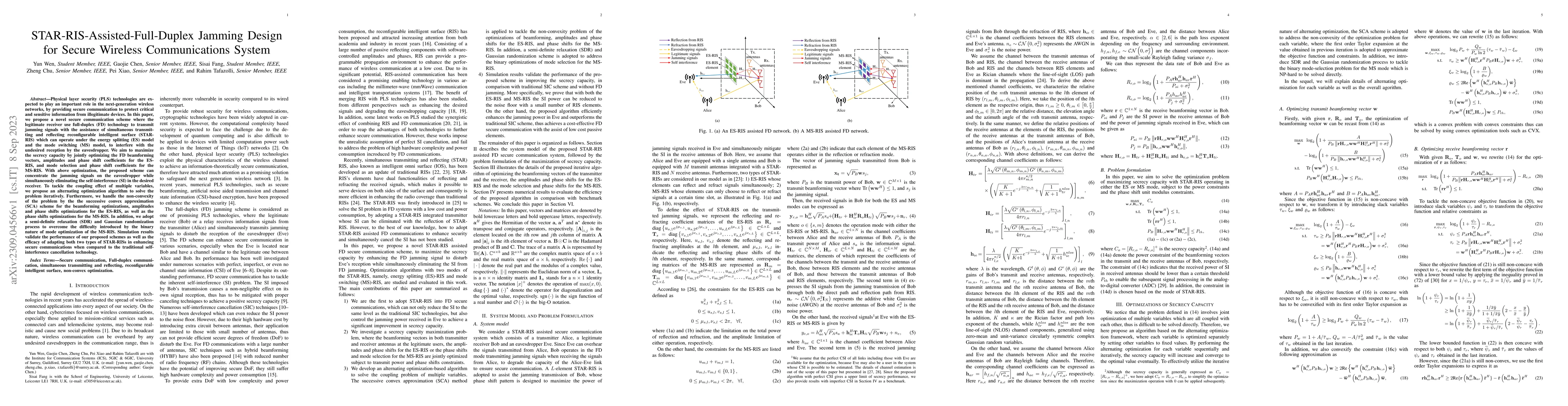 Thumbnail for STAR-RIS-Assisted-Full-Duplex Jamming Design for Secure Wireless
  Communications System