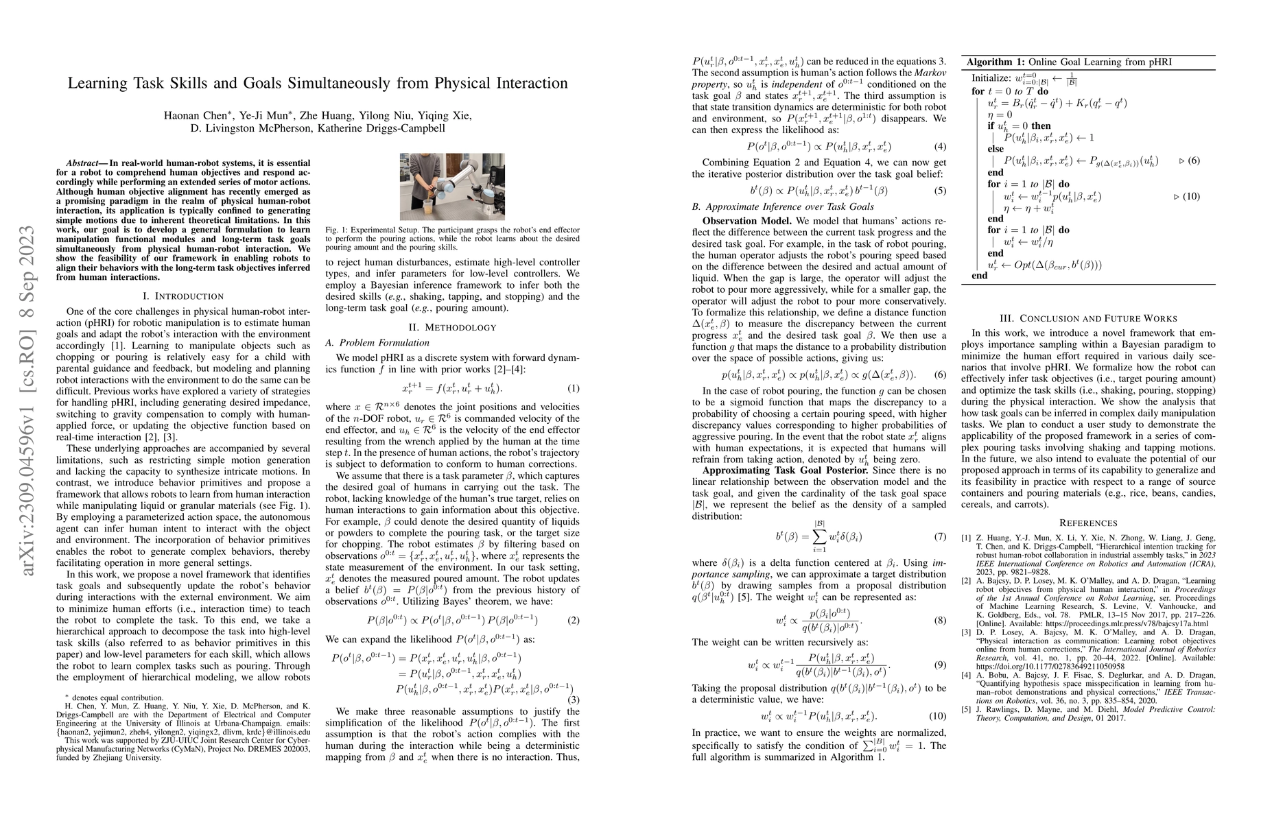 Thumbnail for Learning Task Skills and Goals Simultaneously from Physical Interaction