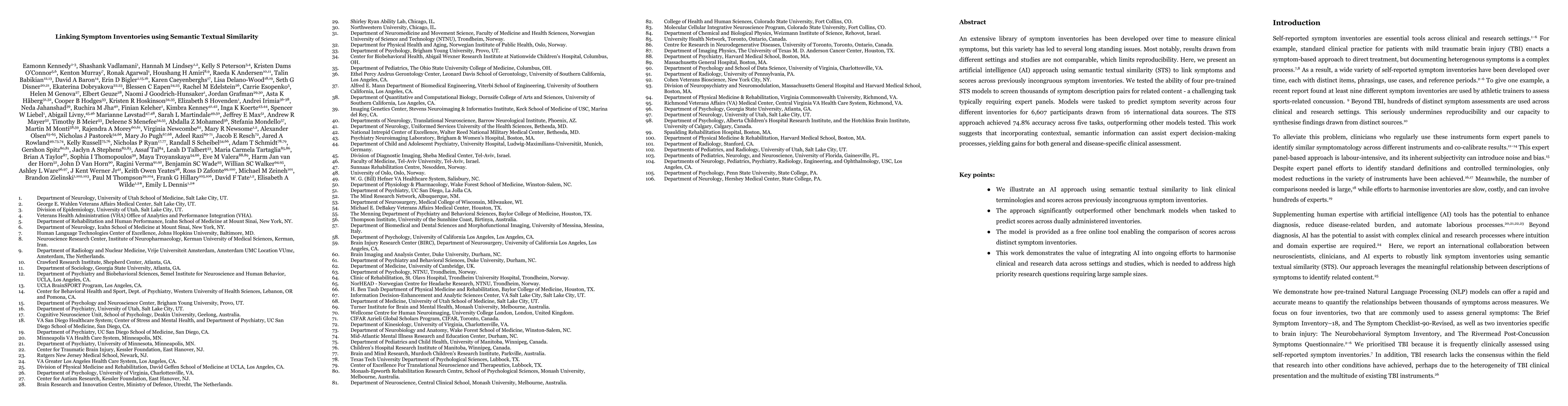 Thumbnail for Linking Symptom Inventories using Semantic Textual Similarity