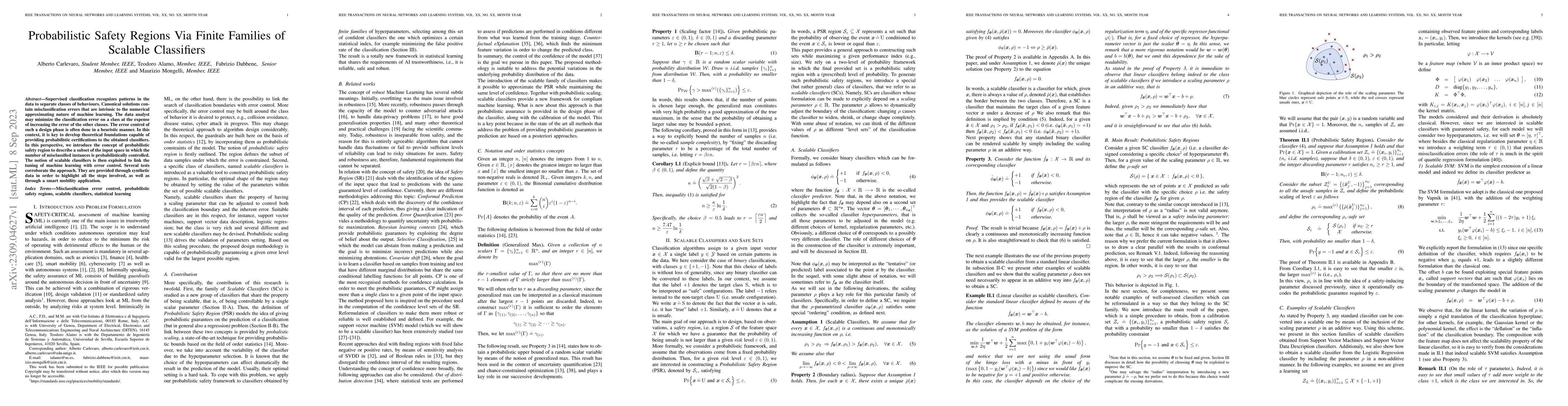 Thumbnail for Probabilistic Safety Regions Via Finite Families of Scalable Classifiers
