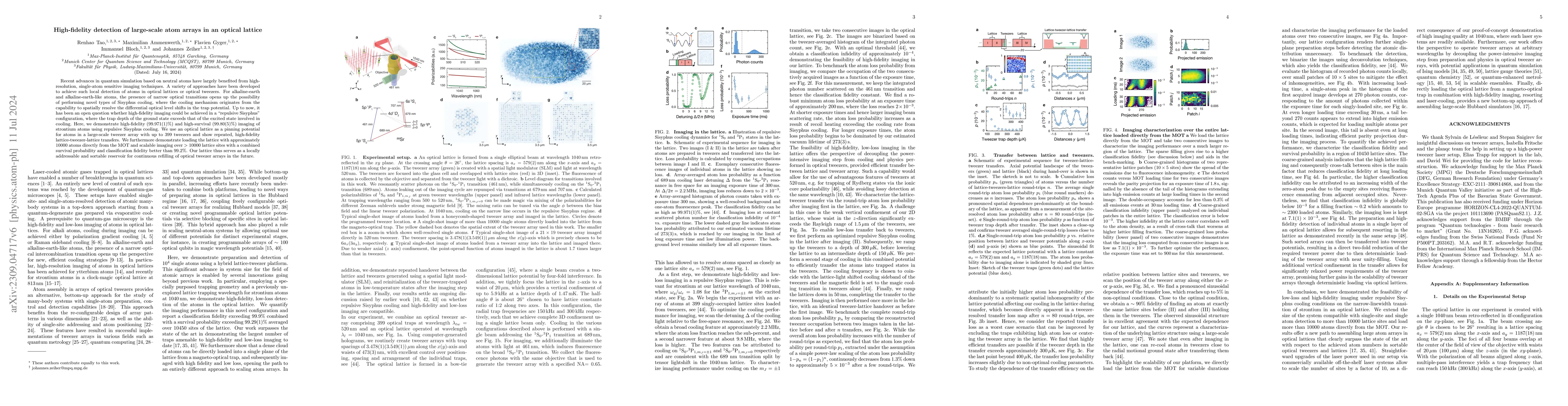 Thumbnail for High-fidelity detection of large-scale atom arrays in an optical lattice