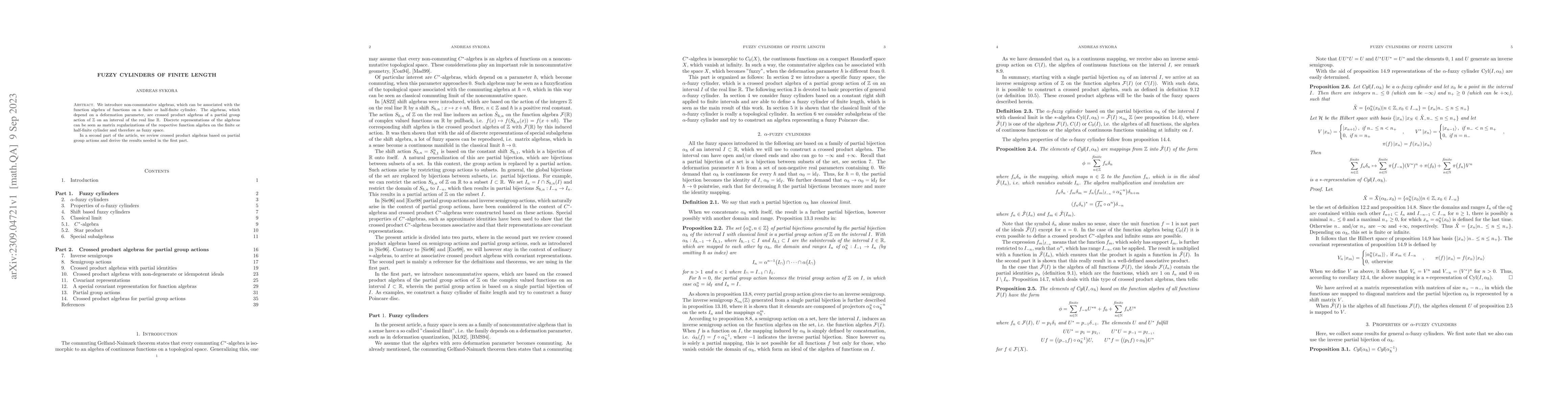Thumbnail for Fuzzy cylinders of finite length