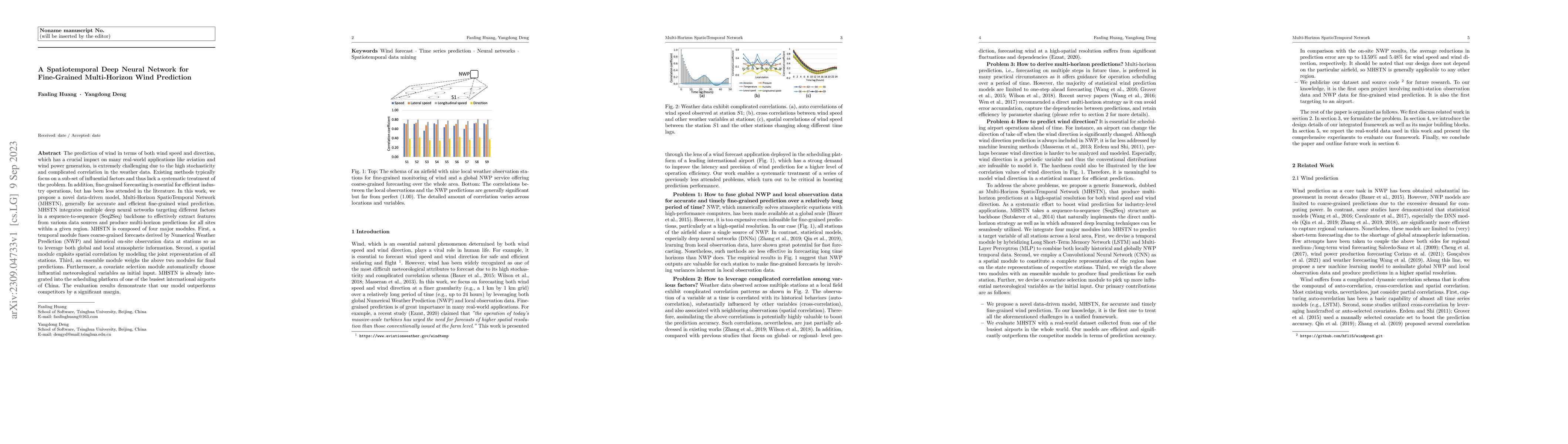 Thumbnail for A Spatiotemporal Deep Neural Network for Fine-Grained Multi-Horizon Wind
  Prediction