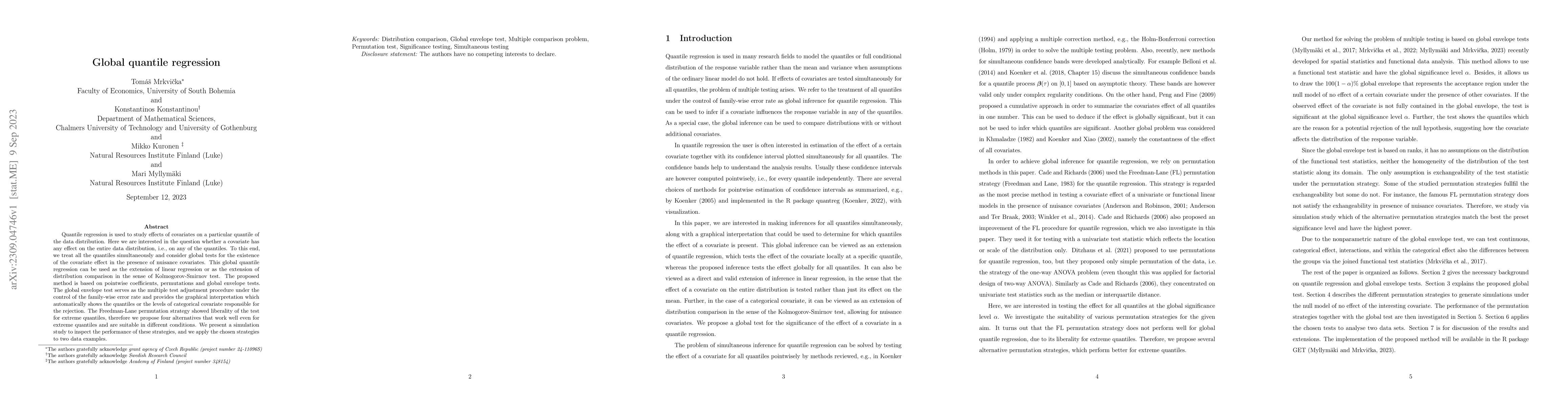 Thumbnail for Global quantile regression
