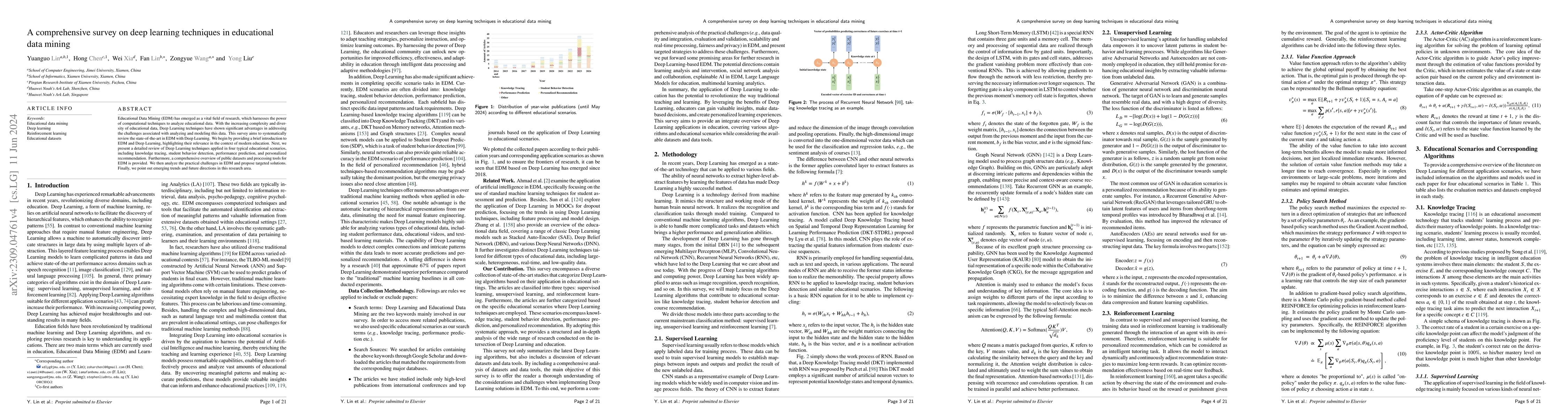 Thumbnail for A Comprehensive Survey on Deep Learning Techniques in Educational Data
  Mining