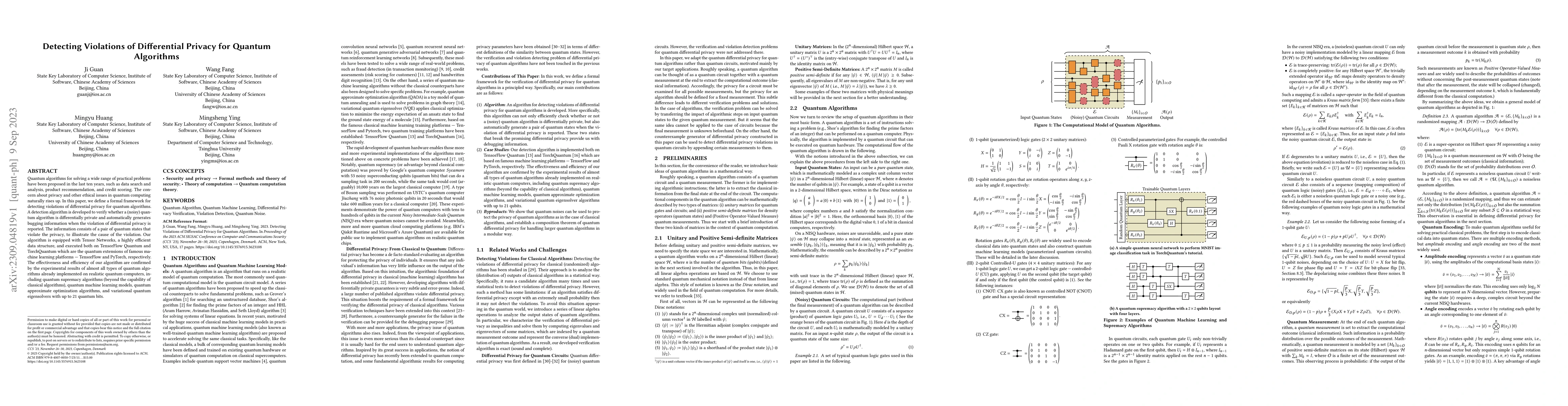 Thumbnail for Detecting Violations of Differential Privacy for Quantum Algorithms
