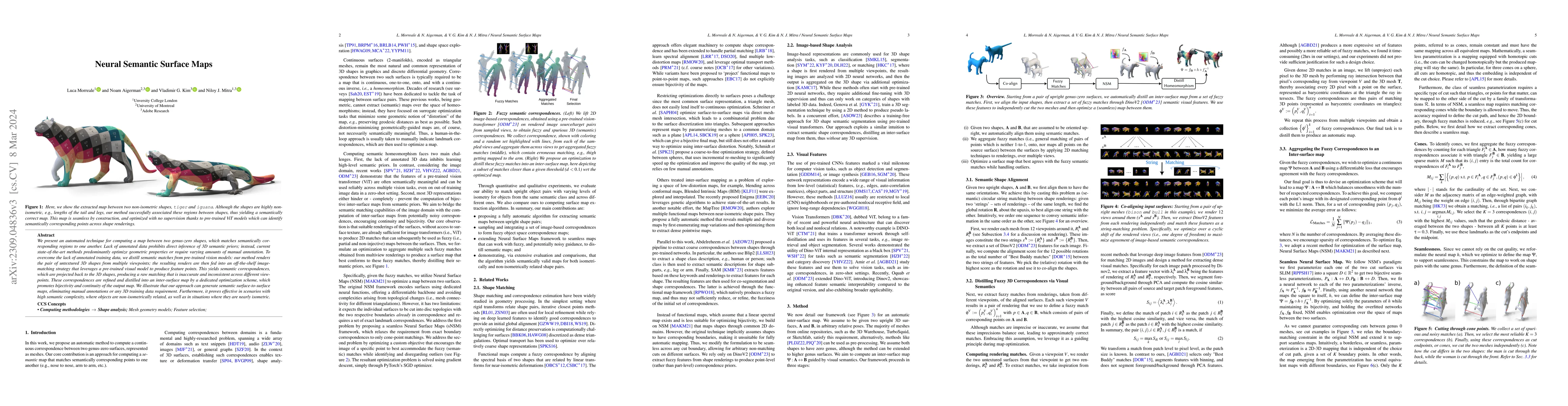 Thumbnail for Neural Semantic Surface Maps