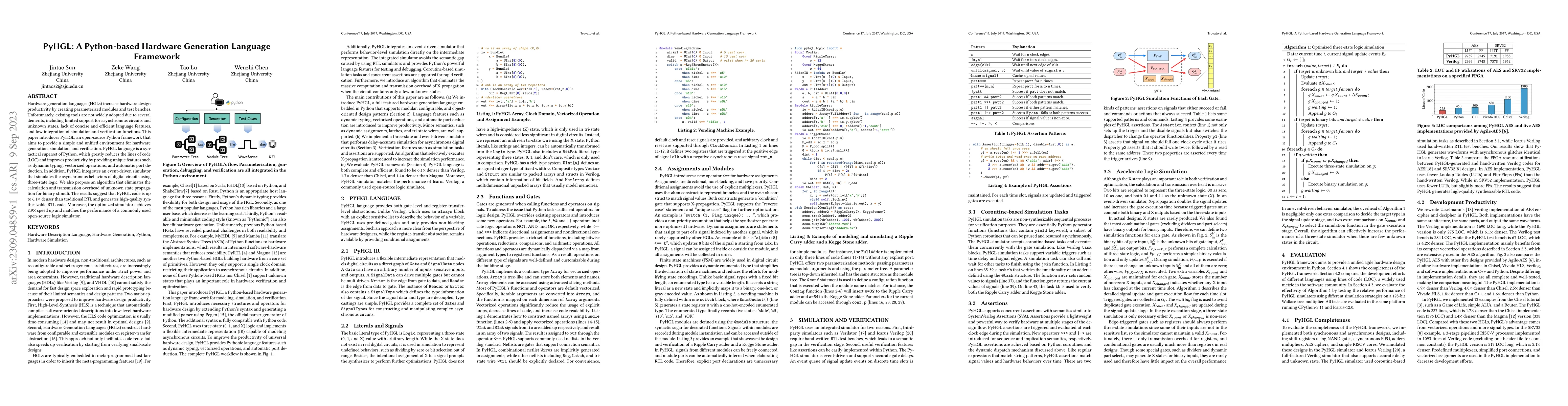Thumbnail for PyHGL: A Python-based Hardware Generation Language Framework
