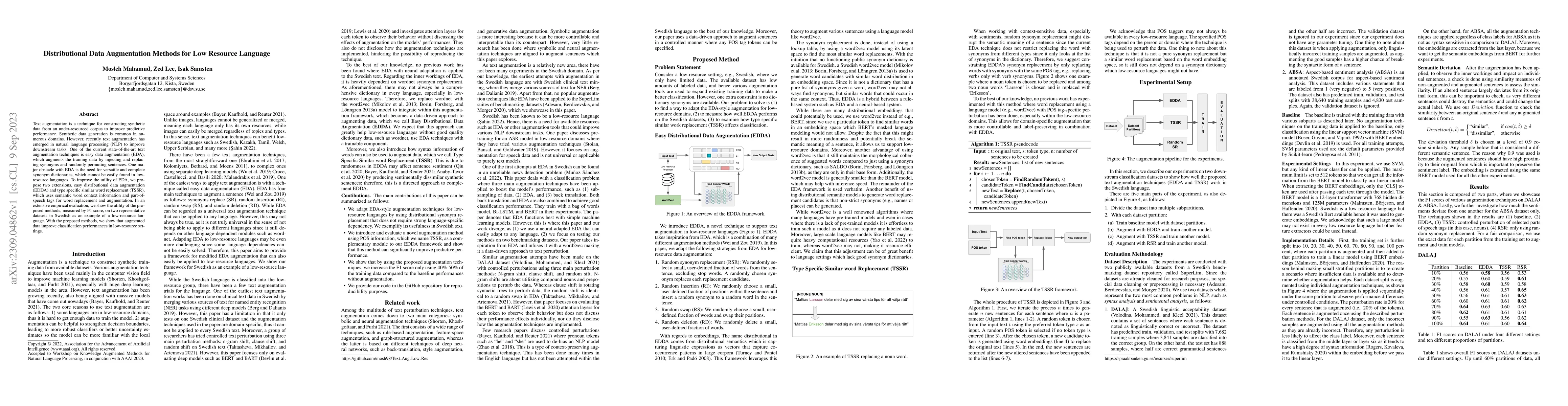 Thumbnail for Distributional Data Augmentation Methods for Low Resource Language