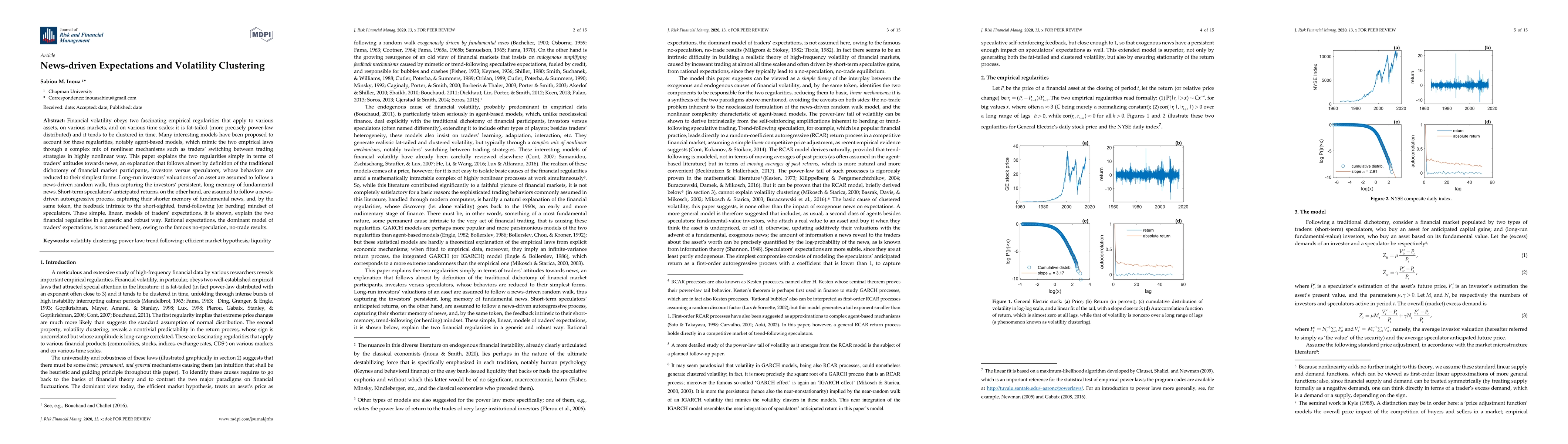 Thumbnail for News-driven Expectations and Volatility Clustering