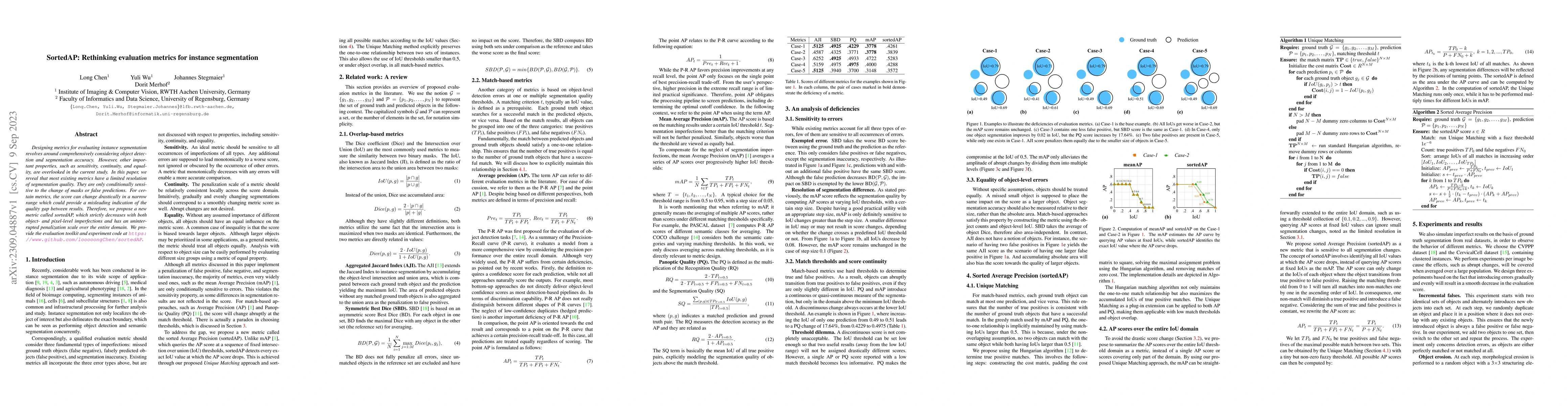 Thumbnail for SortedAP: Rethinking evaluation metrics for instance segmentation