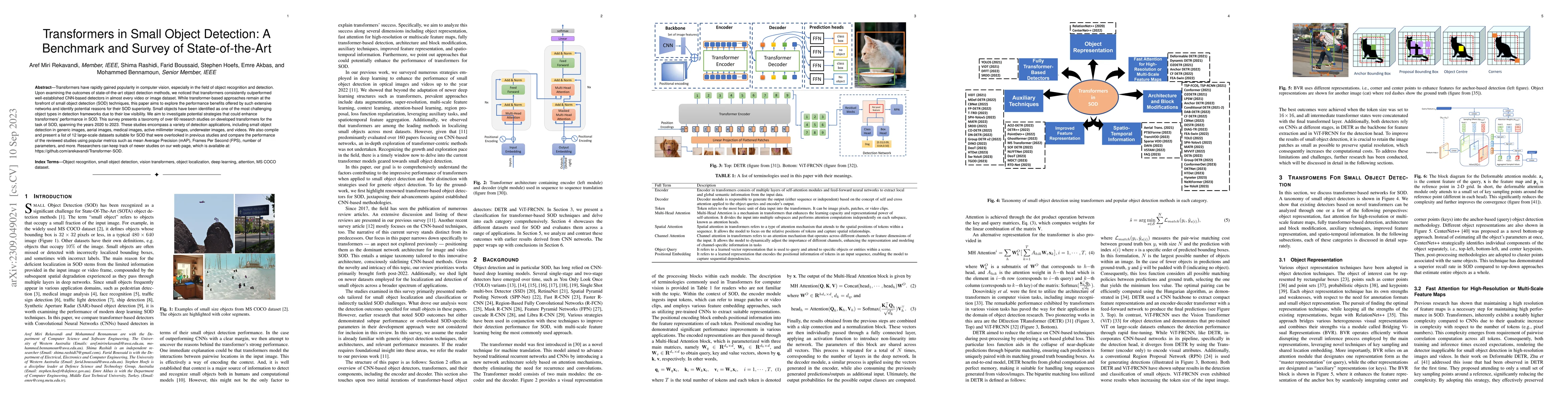 Thumbnail for Transformers in Small Object Detection: A Benchmark and Survey of
  State-of-the-Art