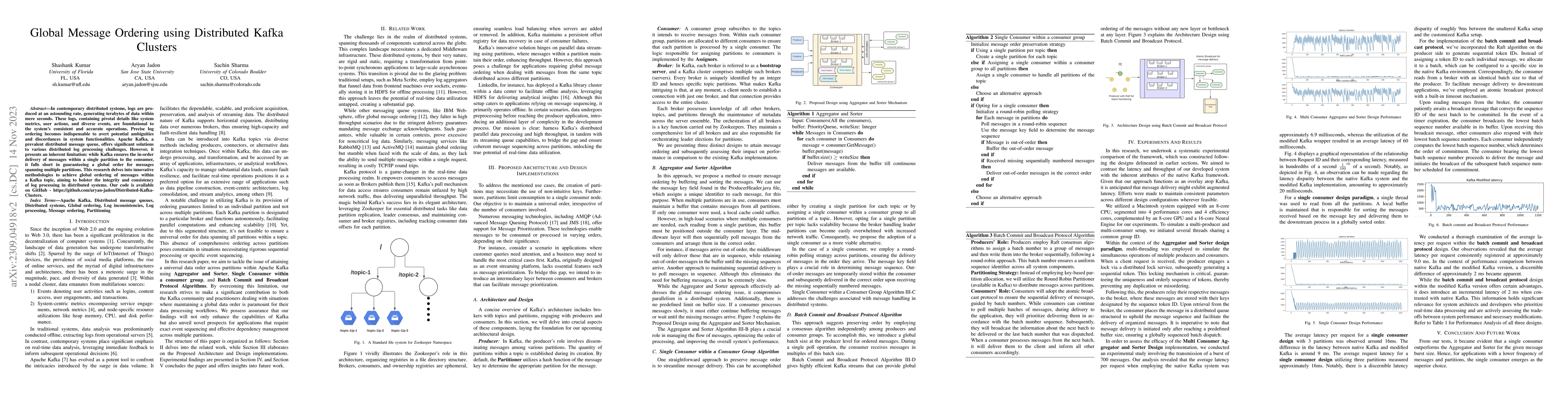 Thumbnail for Global Message Ordering using Distributed Kafka Clusters