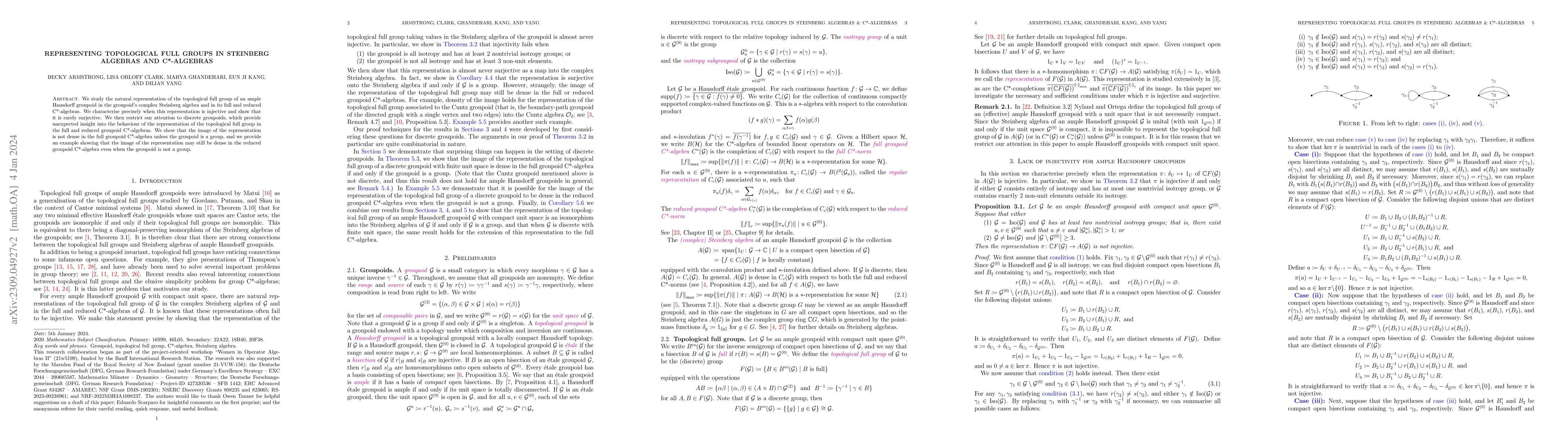 Thumbnail for Representing topological full groups in Steinberg algebras and
  C*-algebras