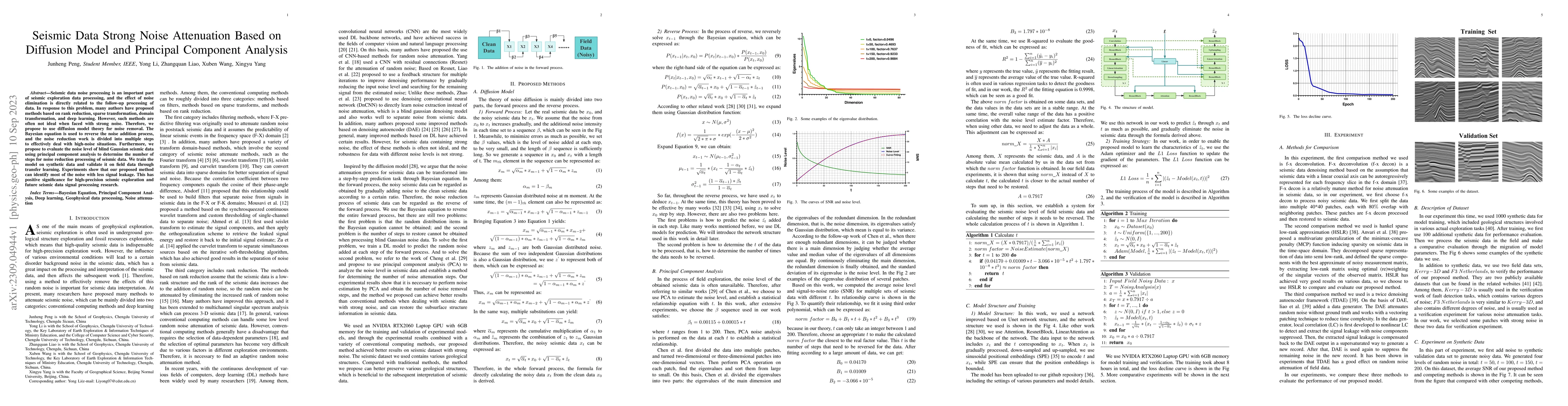 Thumbnail for Seismic Data Strong Noise Attenuation Based on Diffusion Model and
  Principal Component Analysis