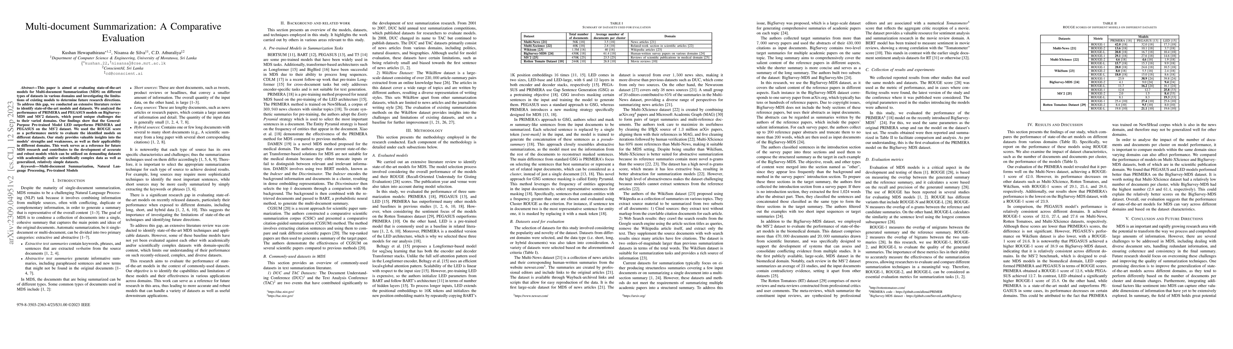 Thumbnail for Multi-document Summarization: A Comparative Evaluation