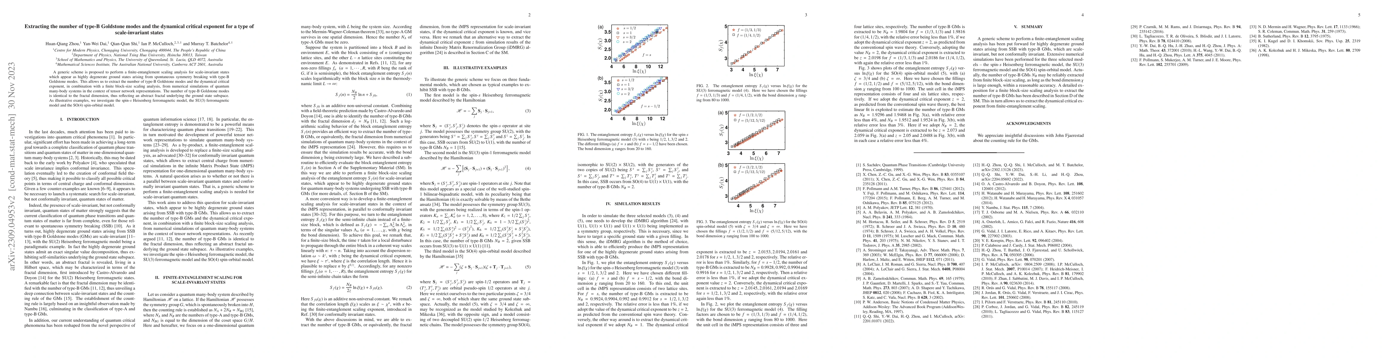 Thumbnail for Extracting the number of type-B Goldstone modes and the dynamical
  critical exponent for a type of scale-invariant states