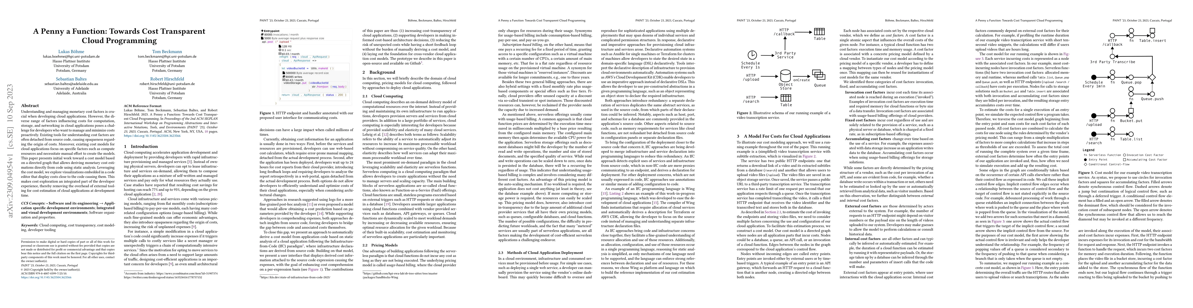 Thumbnail for A Penny a Function: Towards Cost Transparent Cloud Programming