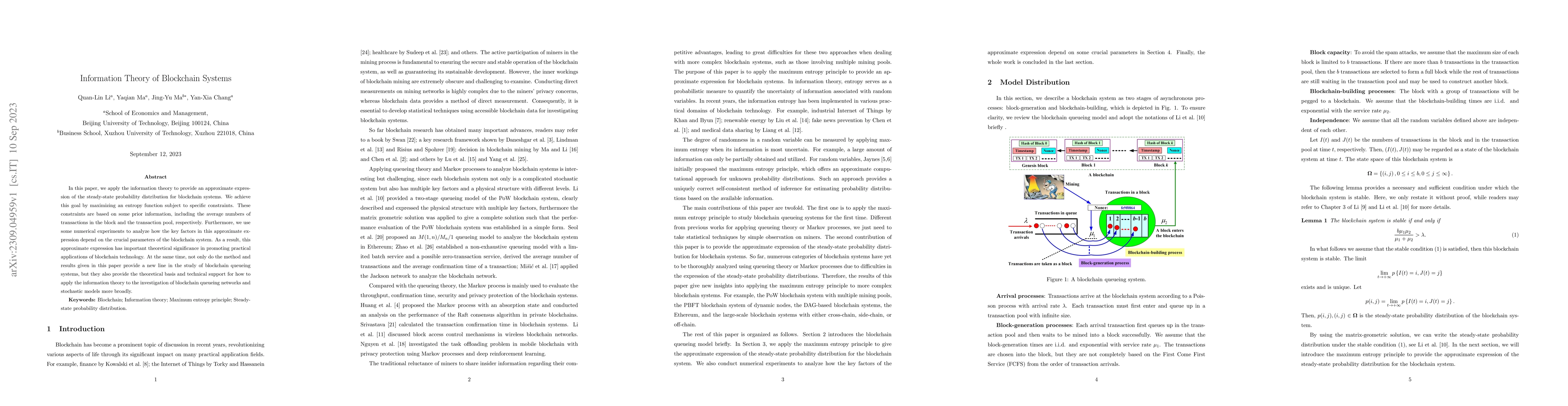 Thumbnail for Information Theory of Blockchain Systems