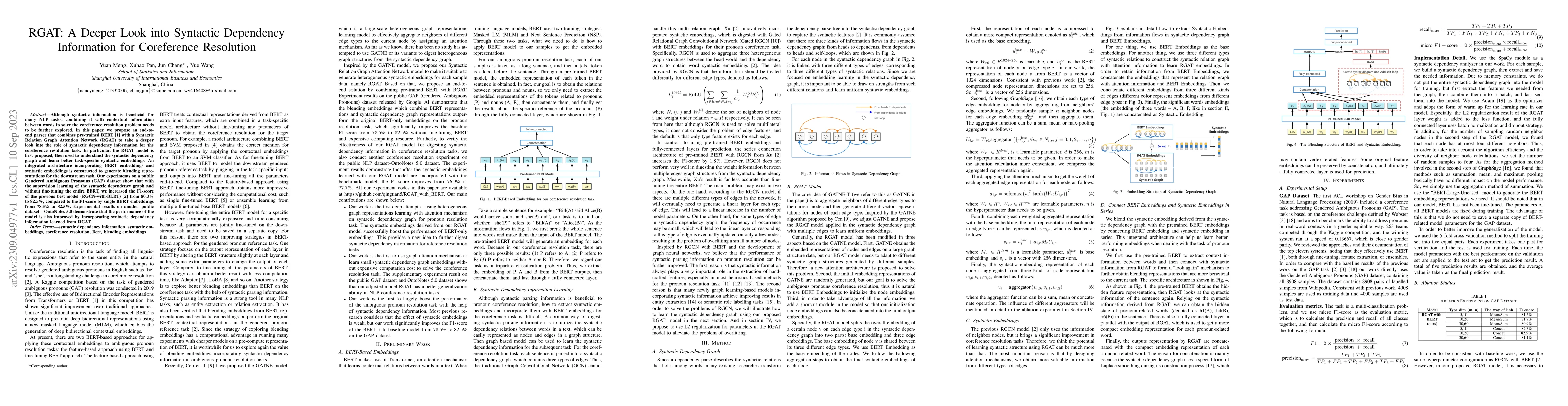 Thumbnail for RGAT: A Deeper Look into Syntactic Dependency Information for
  Coreference Resolution