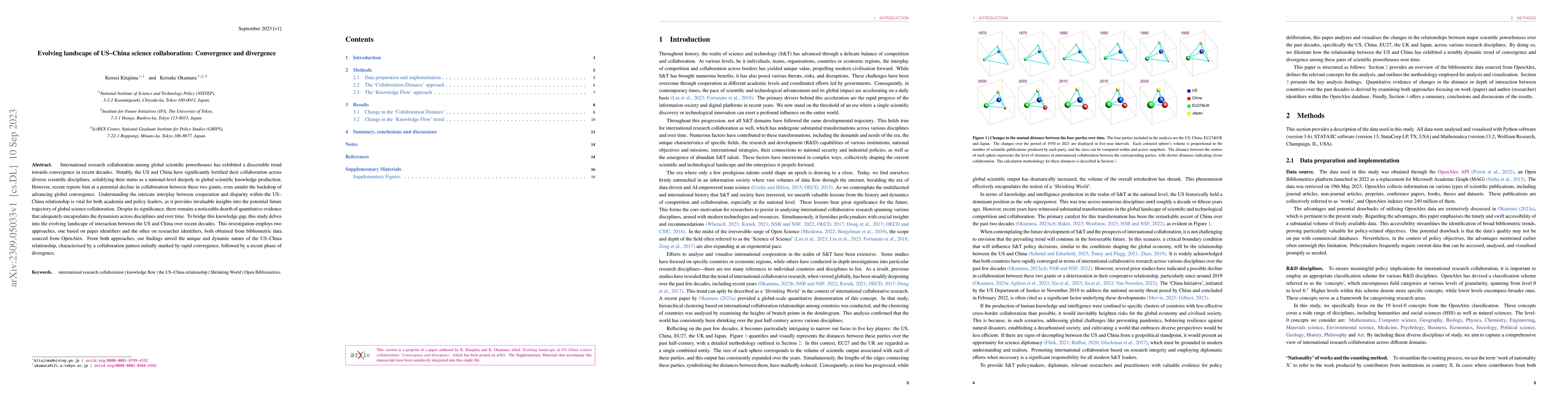 Thumbnail for Evolving landscape of US-China science collaboration: Convergence and
  divergence