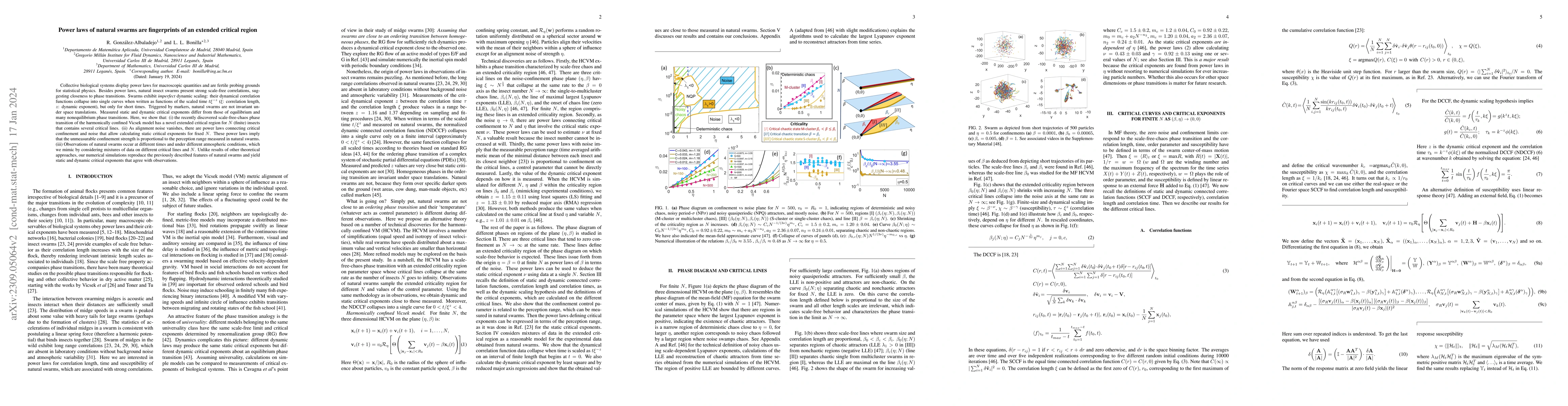 Thumbnail for Power laws of natural swarms are fingerprints of an extended critical
  region