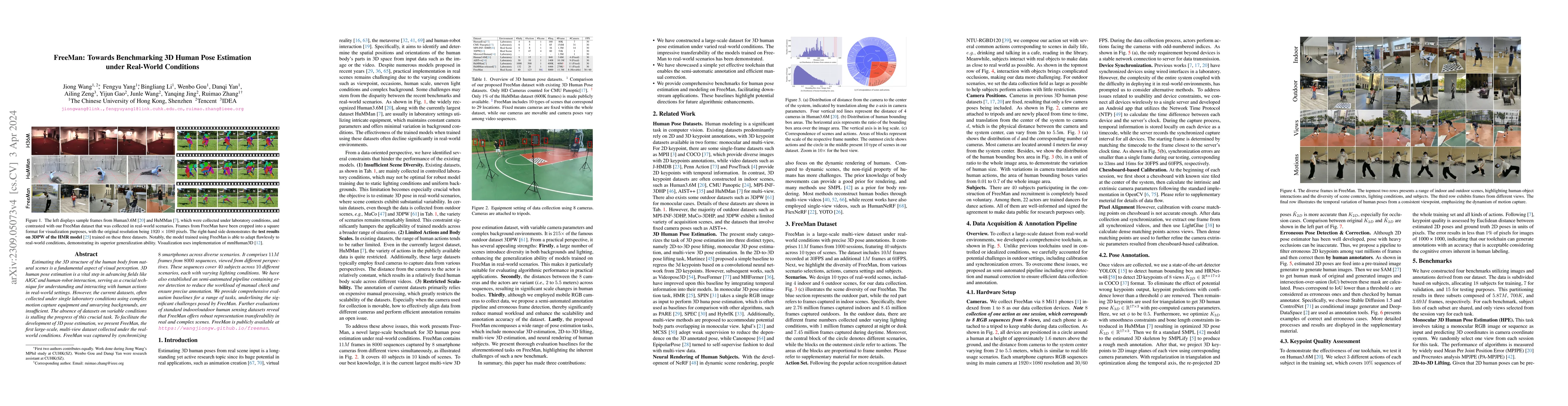 Thumbnail for FreeMan: Towards Benchmarking 3D Human Pose Estimation under Real-World
  Conditions
