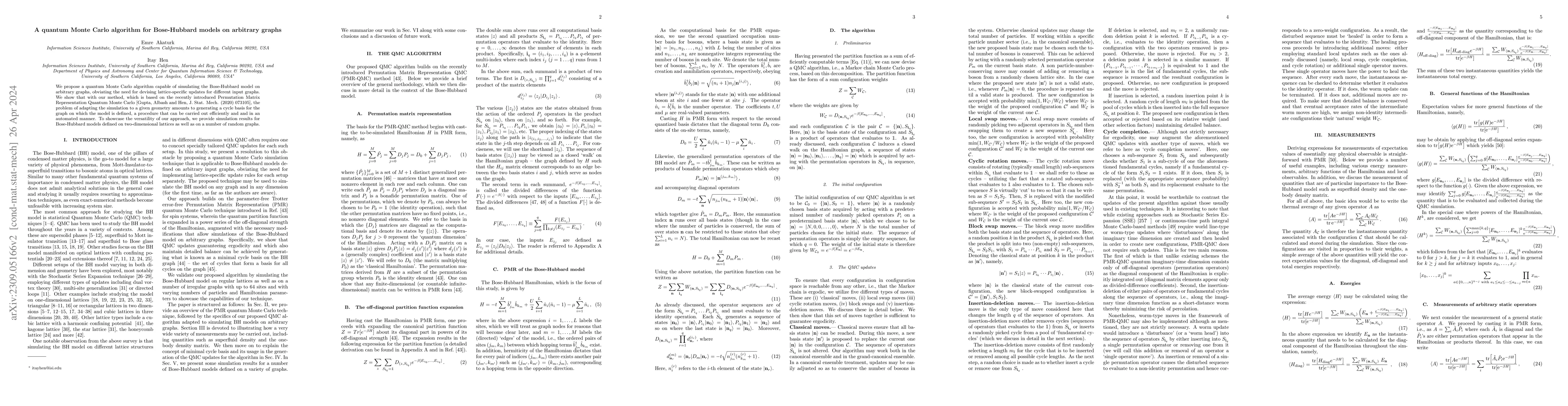 Thumbnail for A quantum Monte Carlo algorithm for Bose-Hubbard models on arbitrary
  graphs
