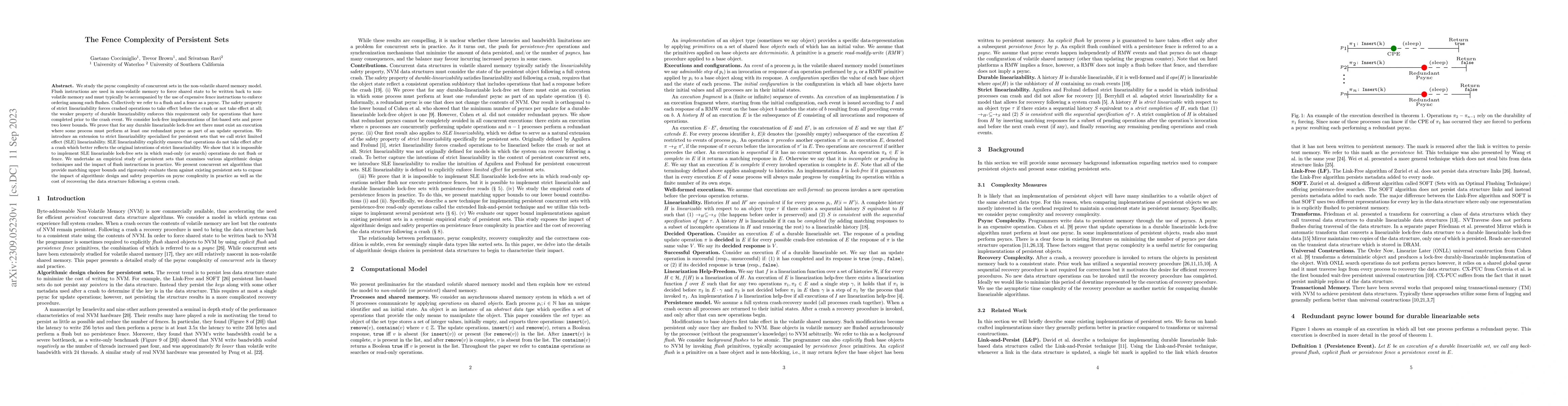 Thumbnail for The Fence Complexity of Persistent Sets