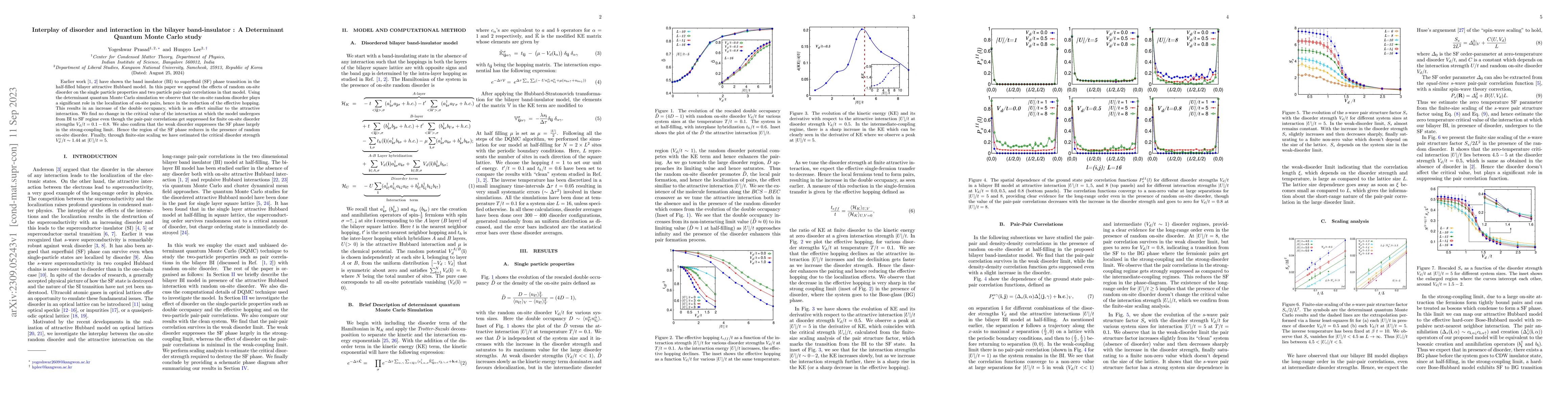 Thumbnail for Interplay of disorder and interaction in the bilayer band-insulator : A
  Determinant Quantum Monte Carlo study