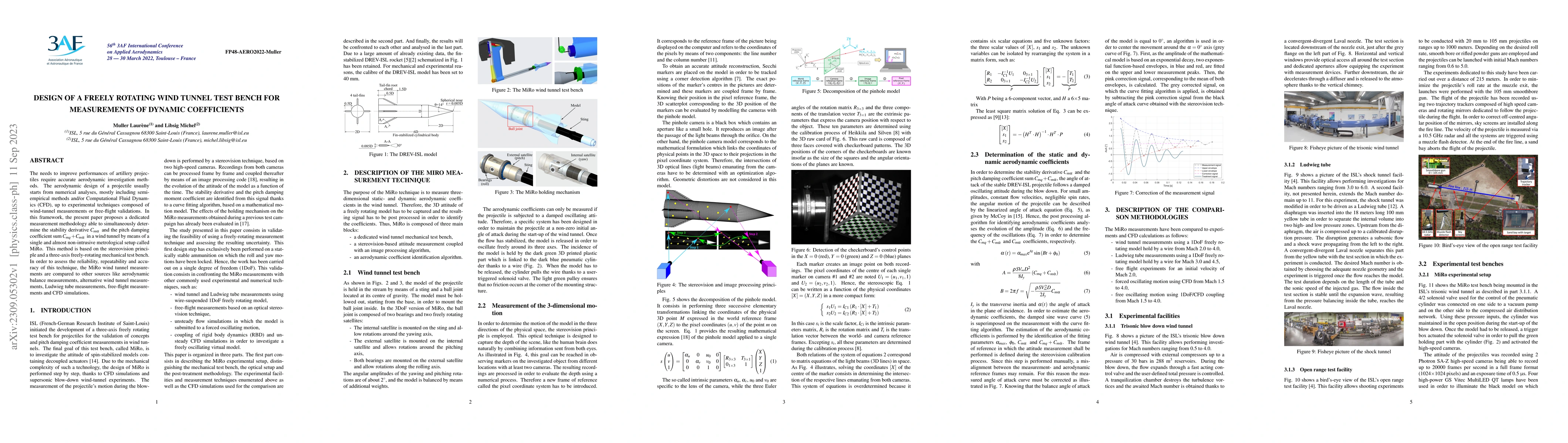 Thumbnail for Design of a Freely Rotating Wind Tunnel Test Bench for Measurements of
  Dynamic Coefficients
