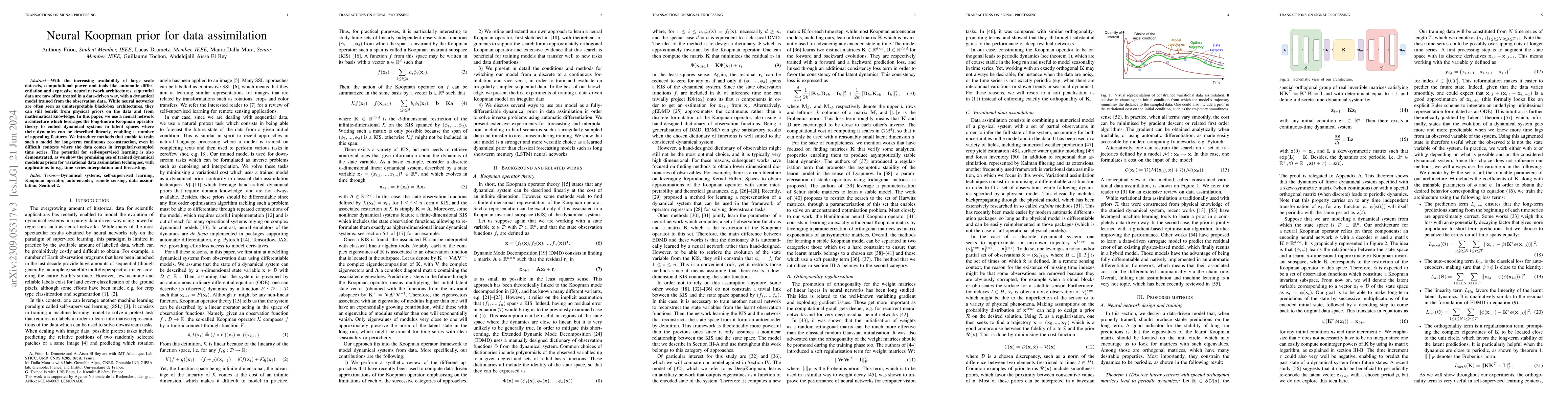 Thumbnail for Neural Koopman prior for data assimilation