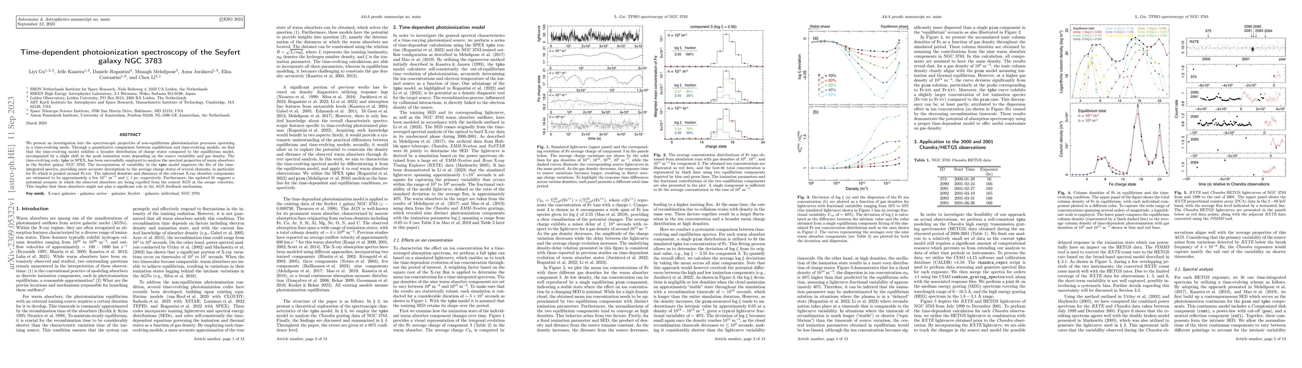 Thumbnail for Time-dependent photoionization spectroscopy of the Seyfert galaxy NGC
  3783