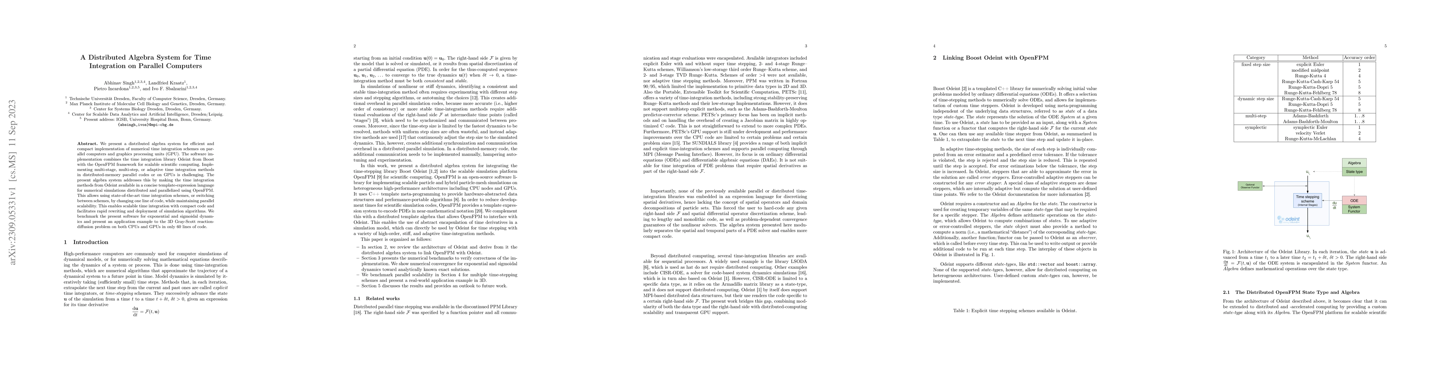 Thumbnail for A Distributed Algebra System for Time Integration on Parallel Computers