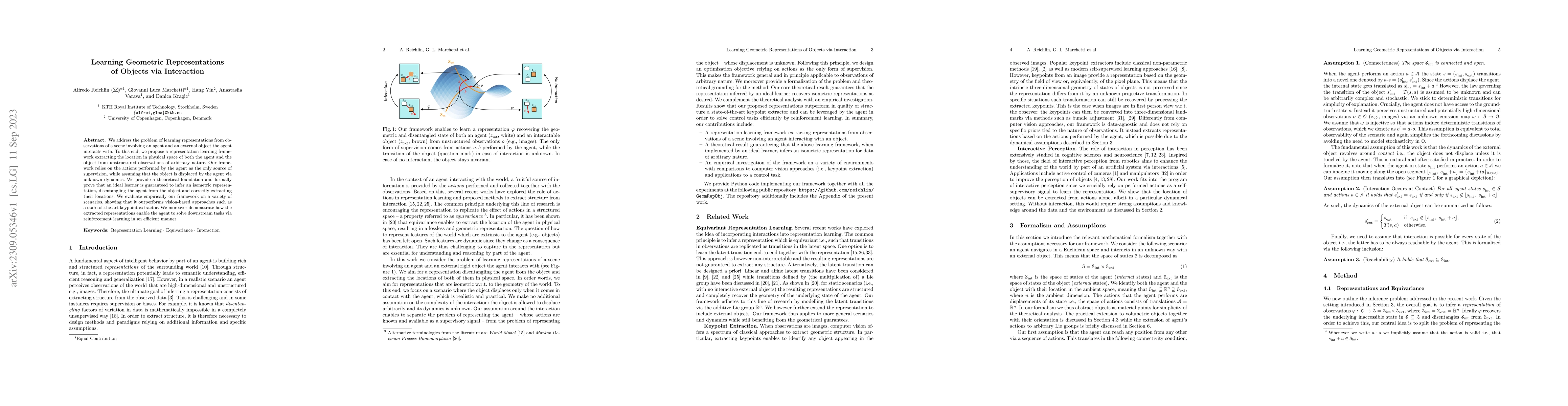 Thumbnail for Learning Geometric Representations of Objects via Interaction