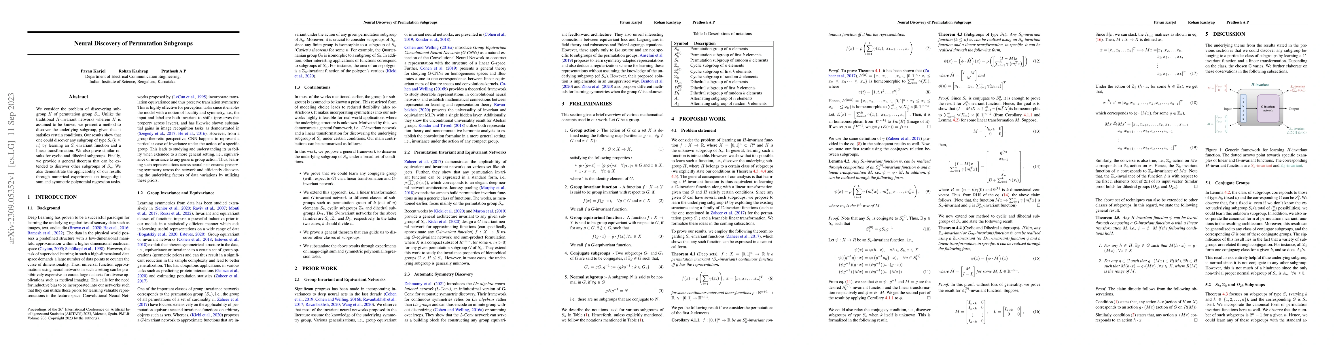 Thumbnail for Neural Discovery of Permutation Subgroups