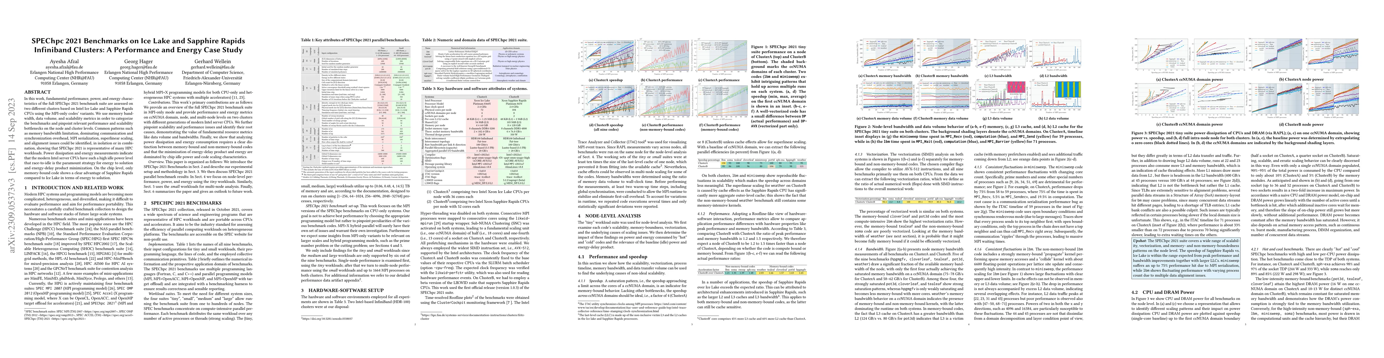 Thumbnail for SPEChpc 2021 Benchmarks on Ice Lake and Sapphire Rapids Infiniband
  Clusters: A Performance and Energy Case Study