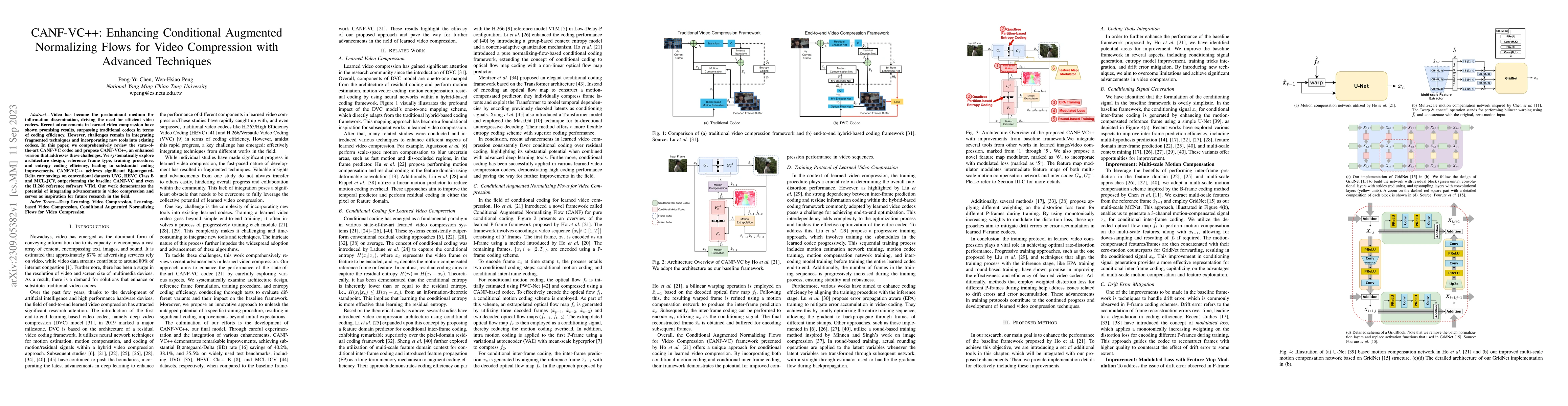 Thumbnail for CANF-VC++: Enhancing Conditional Augmented Normalizing Flows for Video
  Compression with Advanced Techniques